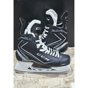 CCM Rib XT Hockey Skates Black White Men Size 12 EU 47 Ice Skates